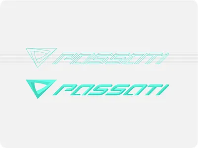 PASSATI 3d bicycle branding design graphic design logo logotype penrose triangle sport typography