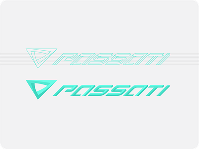 PASSATI 3d bicycle branding design graphic design logo logotype penrose triangle sport typography