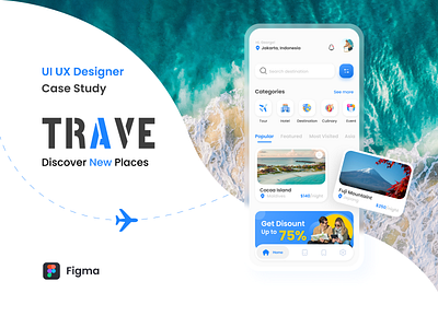 Trave - Travel Mobile App mobile app travel app ui design ui ux mobile ux design