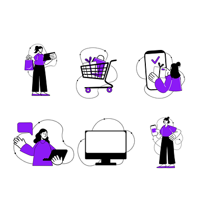 Retail therapy 2d animation digitalcommerce digitalretail ecommercebusiness ecommercelife ecommercesuccess flat illustration man motion onlinebusiness onlineshopping shoponline webstore woman
