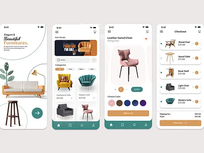 Furniture App Design 3d animation app appdesign application applucation art artwork branding design furniture graphic design illustration logo motion graphics ui