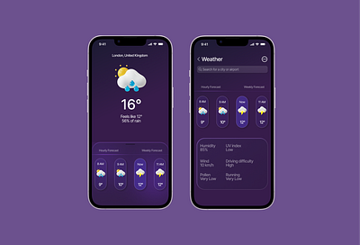 Weather App adpbexd app dailyui design ui ux weather weatherapp