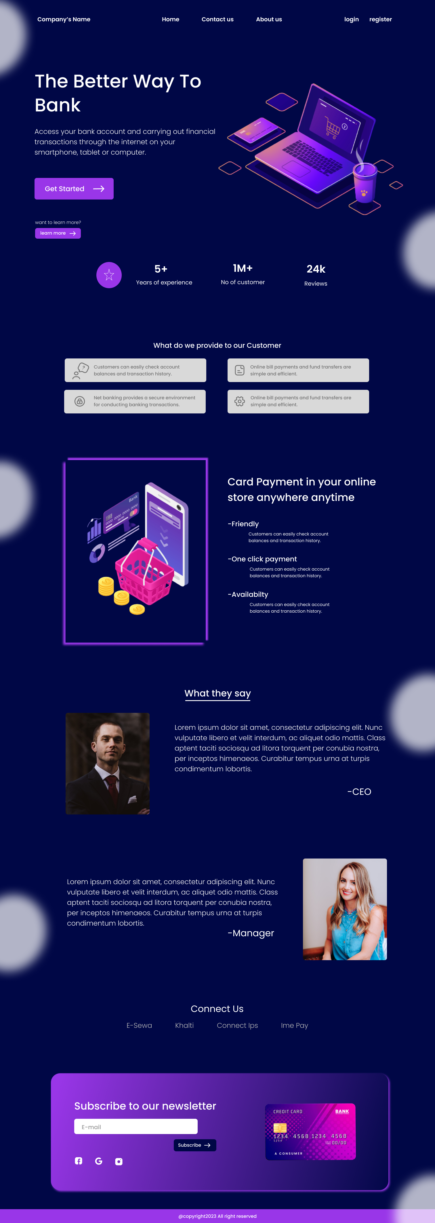 Digital Banking Landing Page UI Concept. by Aaradra Gautam on Dribbble