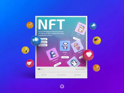 NFT branding instagram social media طراحی