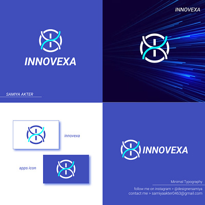 Innovexa - Logo Design abstract app logo branding creative logo gradient logo logo logo design logo designer logo icon minimal logo minimalist logo modern logo symbol vector website logo