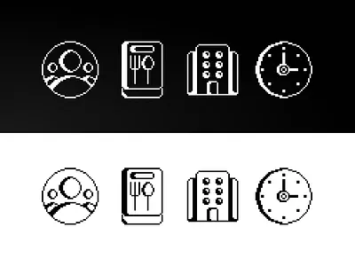 Pixel Icons design graphic design icon iconography icons pixel pixel icon vector visual design