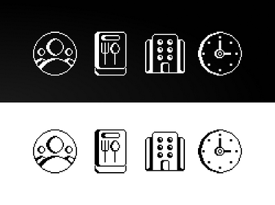 Pixel Icons design graphic design icon iconography icons pixel pixel icon vector visual design