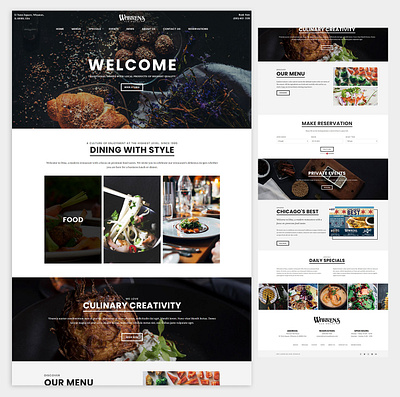 Warren's Ale House specializes in American Cuisine, Craft Bee app design flat logo modern psd screen ui website