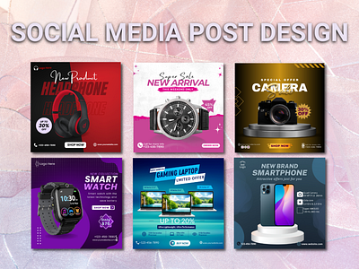 Social Media Post | Instagram Banner Design advertising branding canva design gadgets graphic design illustration logo poster