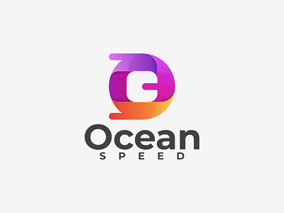 Ocean Speed design icon logo ocean speed logo os logo so logo