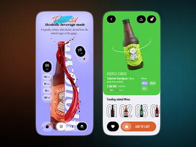 Wine Shopping UI Concept 3d adobe photoshop animation app behance branding design dribbble graphic design i illustration instagram logo love mobile application motion graphics pandu ui uiux youtube