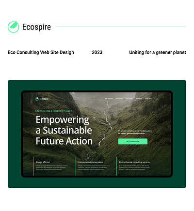 Ecospire design graphic design logo motion graphics ui ux