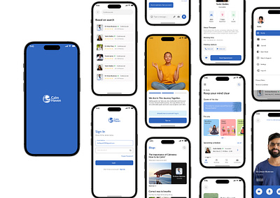 Calm Haven- A mental health app figma mentalhealth ui uiux