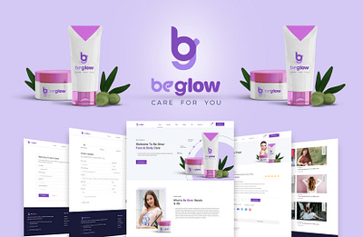 BeGlow : Skin and Beauty Care branding design graphic design illustration logo minimal ui ux vector