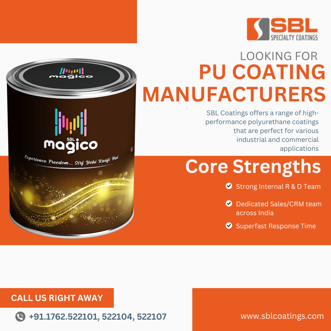 PU coating manufacturers in India SBL Specialty Coatings by SBL