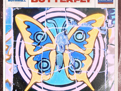 BUTTERFLY LP sleeve for RR (2023) album album art album cover album sleeve alex alex odam butterfly odam richard rothwell vinyl vinyl sleeve