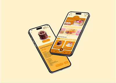 SE7EN CAKE - Cake Shop Mobile App Design app branding cafe cake design dessert food graphic design shop ui