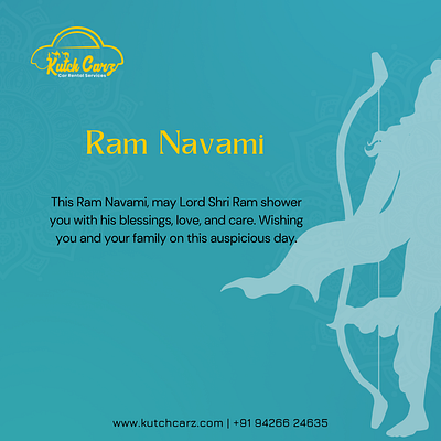 Social Media Creative For Ram Navami - Kutch Carz branding design graphic design ui ux