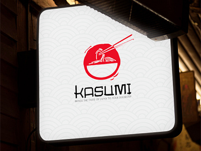 Kasumi - Logo Design I Japanese Food Stall Branding brand design brand identity branding branding design business identity chopsticks corporate identity food branding graphic design identity identity design illustration japan japanese food logo logo branding logo branding logo design ramen logo visual identity