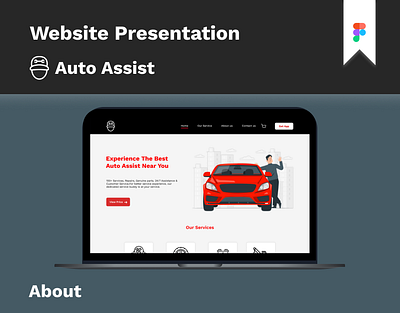 Roadside Vehicle Rescue Concept | Website Design app branding design graphic design illustration logo typography ui ux vector