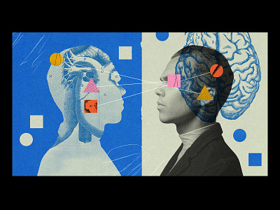 Emotional Intelligence blog collage illustration intelligence paper portrait