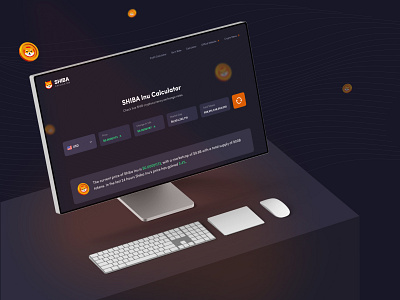 Shiba Inu Crypto Web Design creativetech crypto cryptodesign designinspiration figmadesign graphic design illustration minimal motion graphics nftdesign ui design uiux web design website