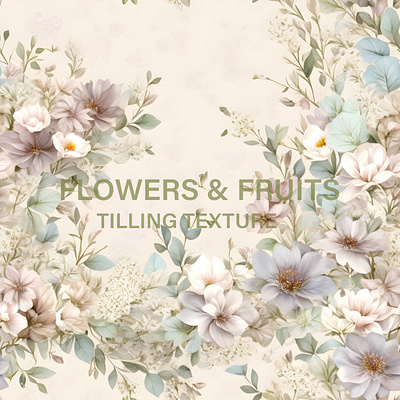 FLOWERS & FRUITS ai generated branding design flowers fruits graphic design illustration islandretreat logo ui ux vector
