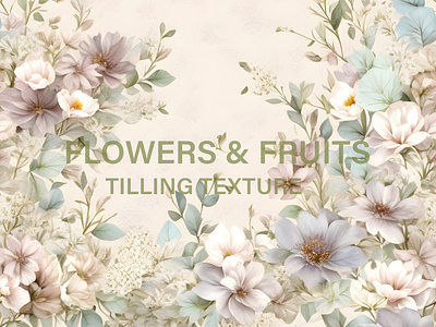 FLOWERS & FRUITS ai generated branding design flowers fruits graphic design illustration islandretreat logo ui ux vector