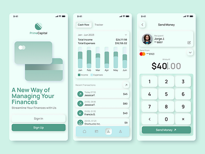 Banking/Finance Mobile App: iOS Android UX UI Design soft ui