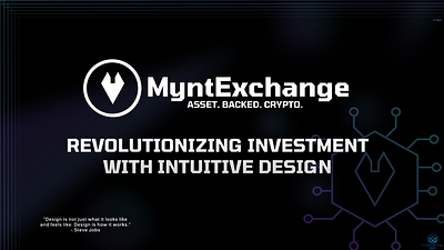 UI/UX MyntExchange trading platform branding graphic design logo ux