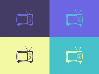 Retro Imperfections color color palette design flat graphic design illustration minimal retro sketch television tv