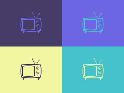 Retro Imperfections color color palette design flat graphic design illustration minimal retro sketch television tv