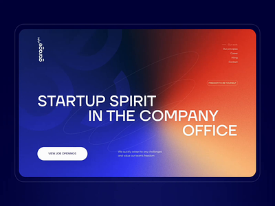 Website for an IT company startup animation big font branding colorfull colors creative design gradient home it landing page logotype motion graphics nimax noise bg soft scroll startup ui web webdesign