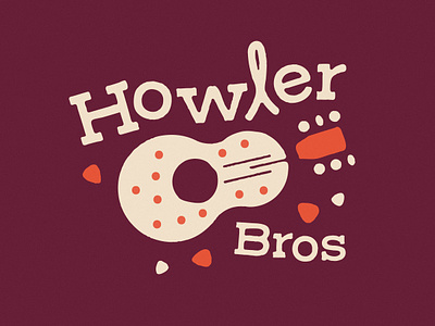 Howler Bros. / Guitar apparel branding guitar guitar pick logo minimal music music design shirt typography