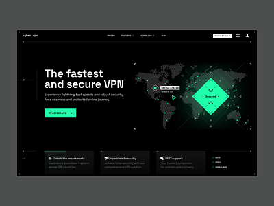 VPN Service Website Design concept cybersecurity design internet ip network security privacy proxy secure security security web server social security ui ux vpn vpn app vpn concept web web design