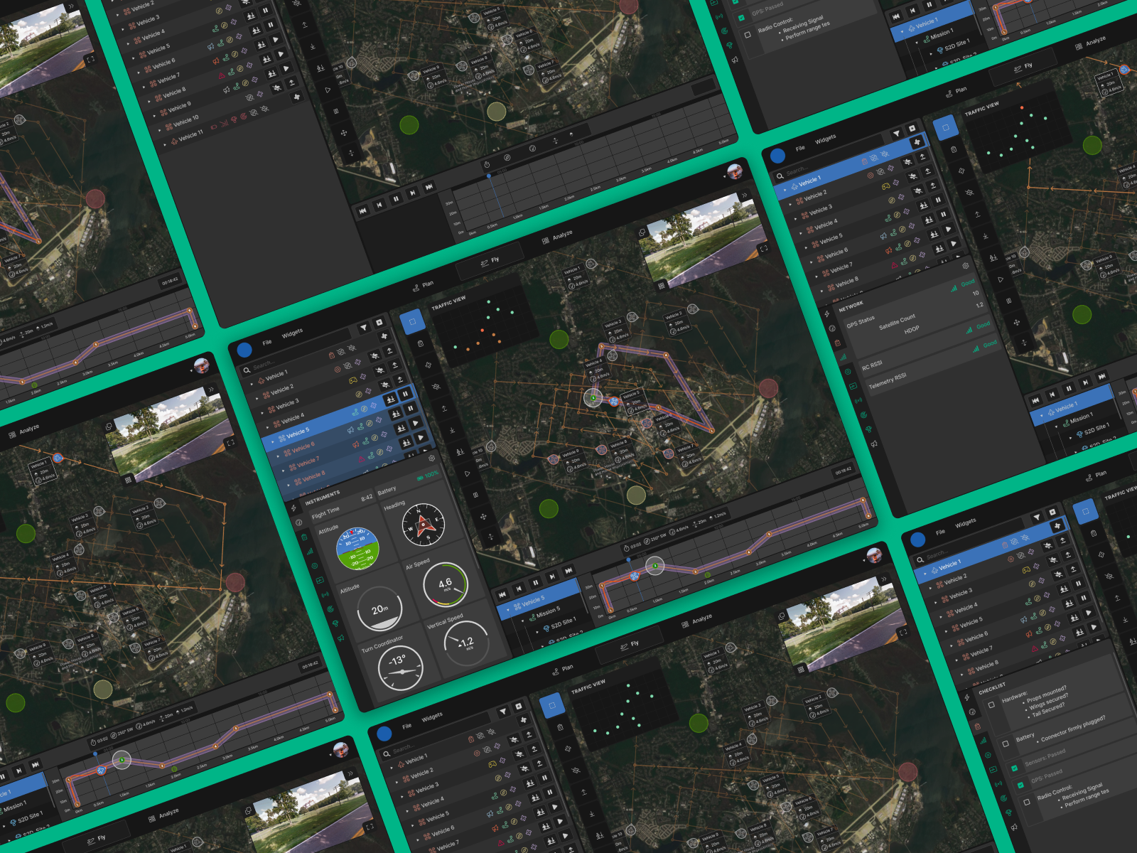 UAS Ground Control Station aviation award blue challenge control dark mode drone faa figma flight fly map nasa path plan prize radar station uav ui