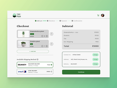 Checkout page (credit card) | DailyUI 002 app app design application branding card payment checkout checkout page credit card dailyui dailyui002 design e commerce figma mobile design product design simple design ui design uidesign ux website