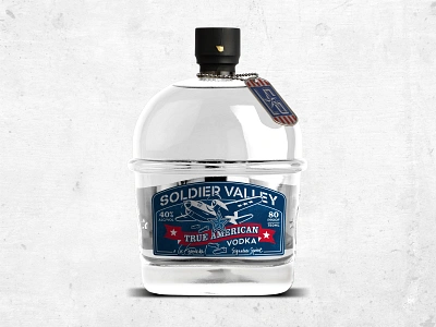 Soldier Valley - Vodka graphic design illustration package design packaging spirits vodka