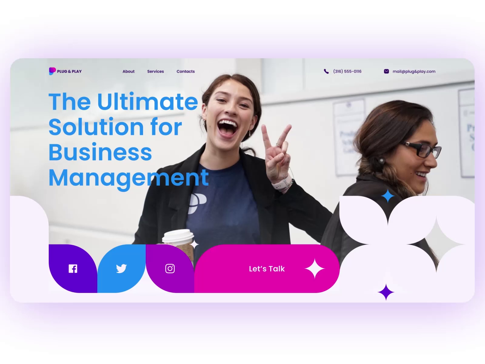 Example of Event Management Website