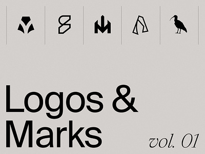Logos & Marks - Vol. 01 2023 brand design branding collection design graphic design logo logo collection logofolio logofolio 2023 logos marks logotype visual identity