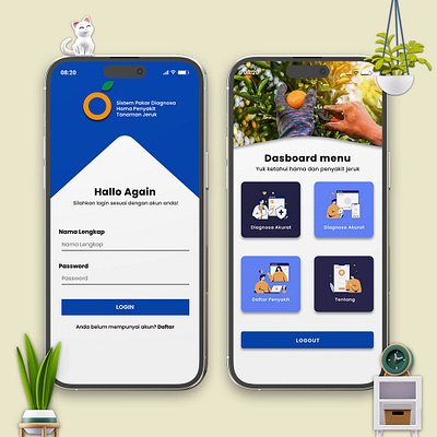 Orange Plant App🍊 "farmers provide solutions for citrus plants" 3d animation app design branding design illustration logo ui uidesign uiux