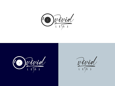 vivid lens logo design logo creativelogo logobrand logoconcept logomark logoprocess logoroom modernlogo photography professionallogo vivid lens