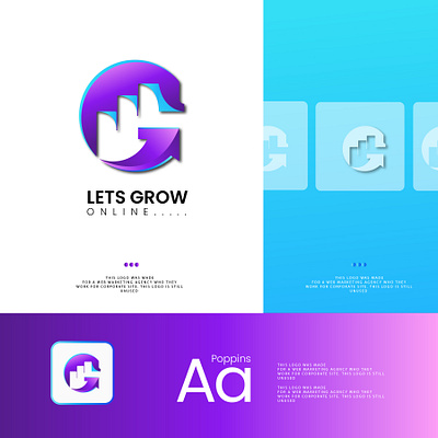 Growth - logo design abstract logo app logo best logo branding design graphic design grow online logo growth logo illustration letter g logo logo design logo designer logos minimal logo typography vector website logo