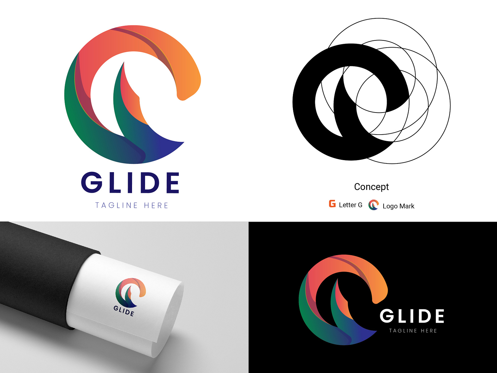 Glide Logo Design by Rifat Siddiqi on Dribbble