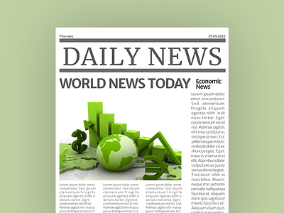 #DailyUI, Day-094:- News branding concept dailyui dailyuichallenge design font illustration news page typography ui vector