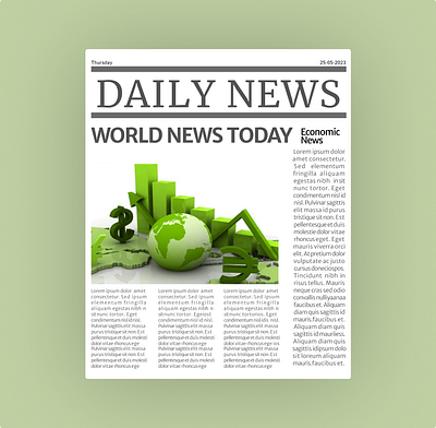 #DailyUI, Day-094:- News branding concept dailyui dailyuichallenge design font illustration news page typography ui vector