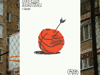 Love n BBall basketball cocktails drawing drinks illustration love menu