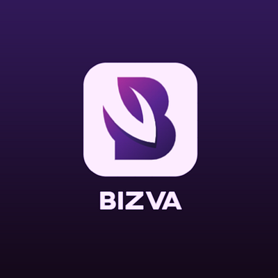 Bizva Communications Logo branding design illustration logo vector