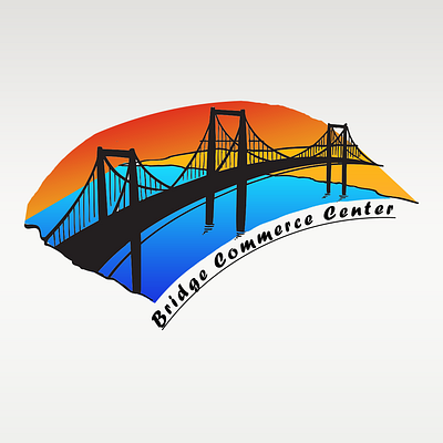 Bridge Commerce Centre Logo branding design illustration logo vector