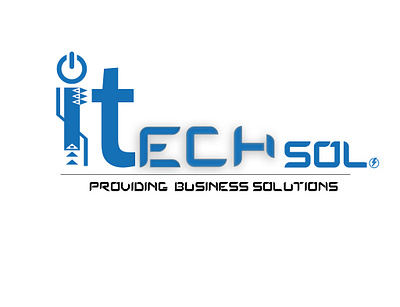 IT - Tech Solutions Logo branding design graphic design illustration logo vector